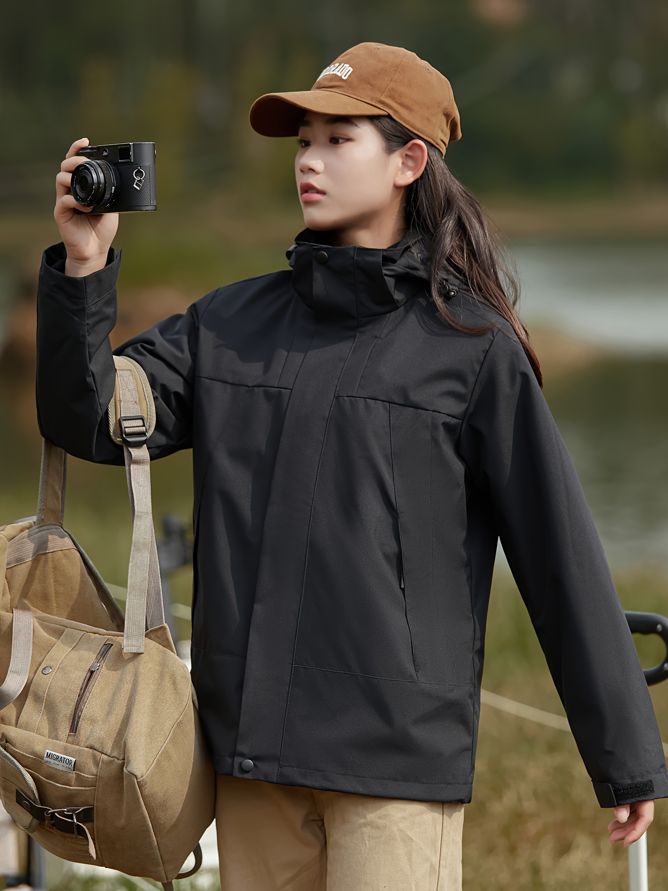 womens 3 in 1 winter outdoor jacket set waterproof warm with detachable fleece liner hooded for hiking travel details 2