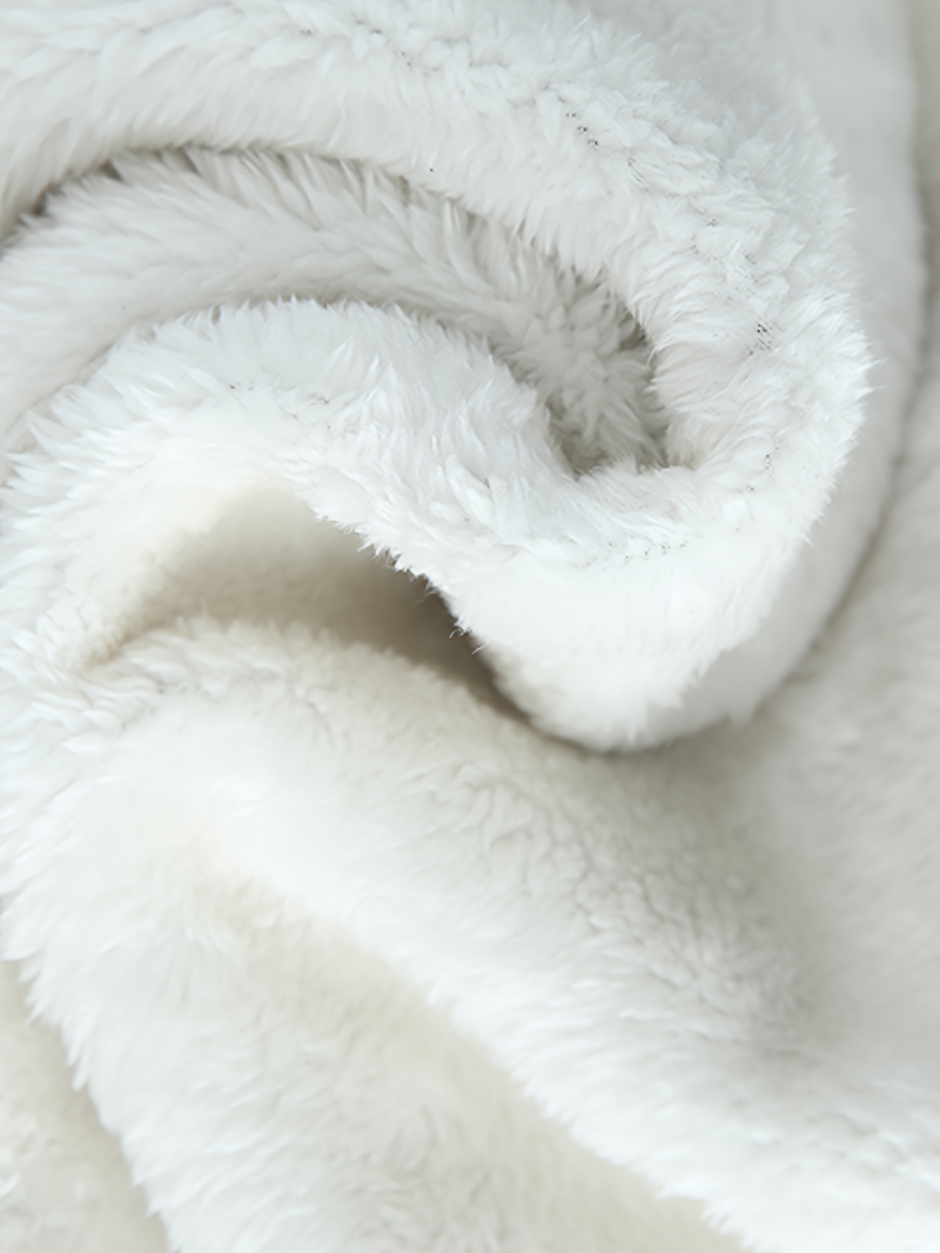 1pc cozy plus size womens casual sherpa jacket solid color polyester knit fabric with stretch stand collar long sleeve zip for details 27