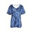 Plus Size Tie Dye Print T-Shirt, Casual V Neck Short Sleeve T-Shirt, Women's Plus Size Clothing