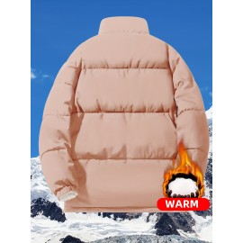 Reversible Chic Plus Size Women's Jacket - Casual Long Sleeve, Zip-Up Outerwear with Pockets for Fall & Winter