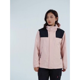 Women's 3-in-1 Winter Outdoor Jacket Set - Waterproof, Windproof & Warm with Detachable Fleece Liner, Hooded for Hiking & Travel